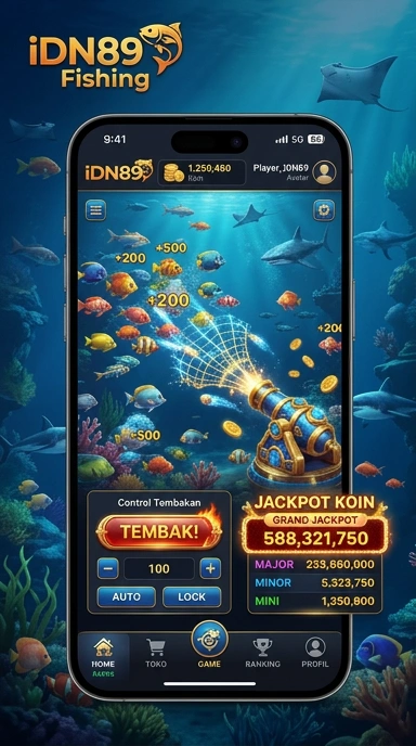 Tampilan beranda idn89 dengan pilihan aplikasi populer.